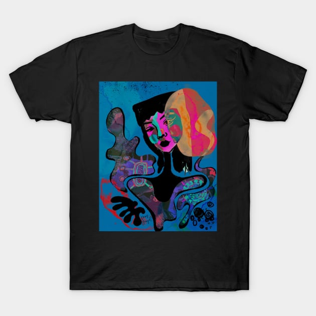 Psychedelic portrait T-Shirt by Colormyline by Denis Senyol